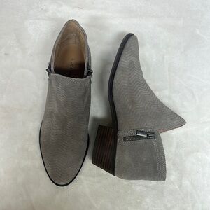 Lucky Brand Gray Suede Chelsea Boots